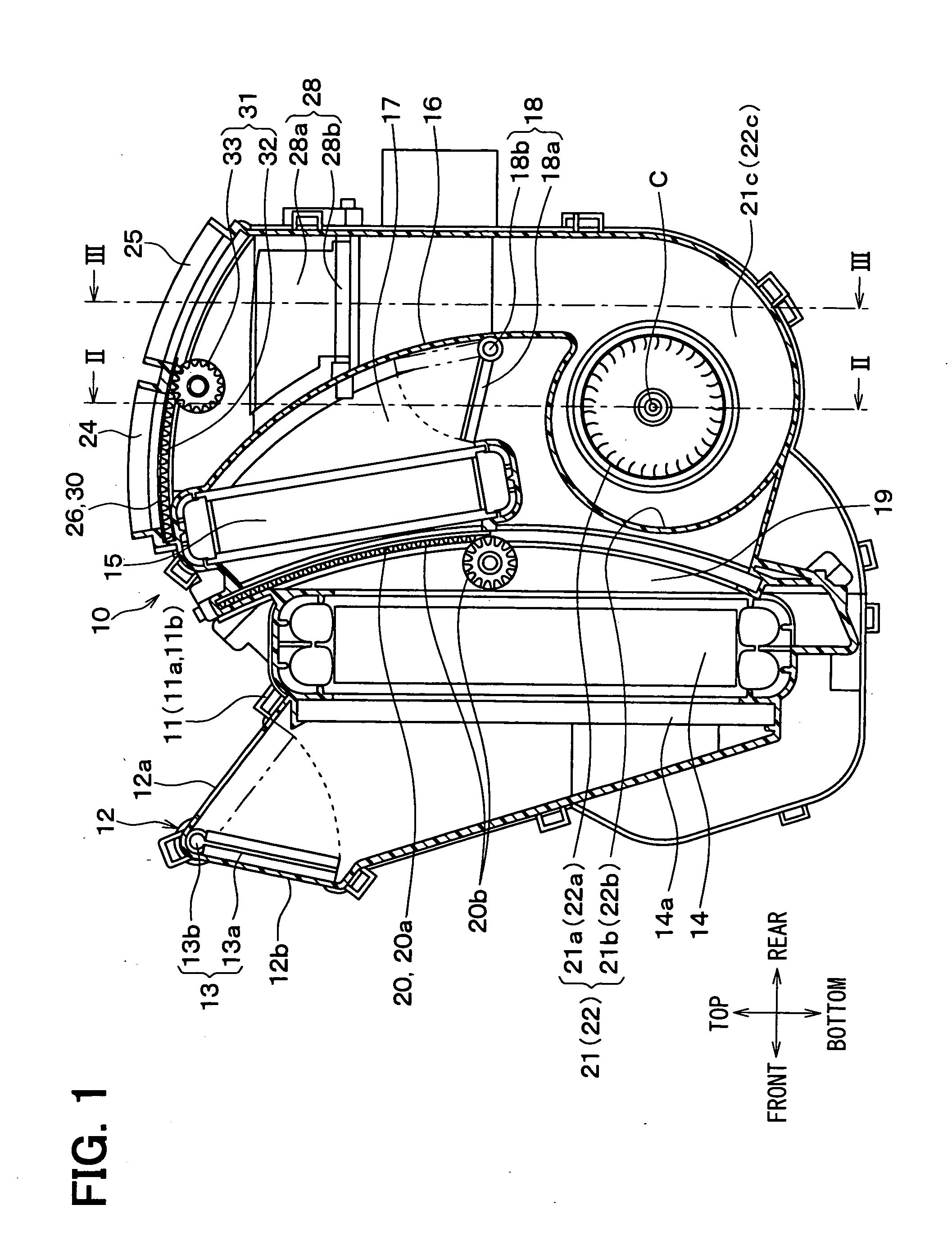 Air passage opening and closing device