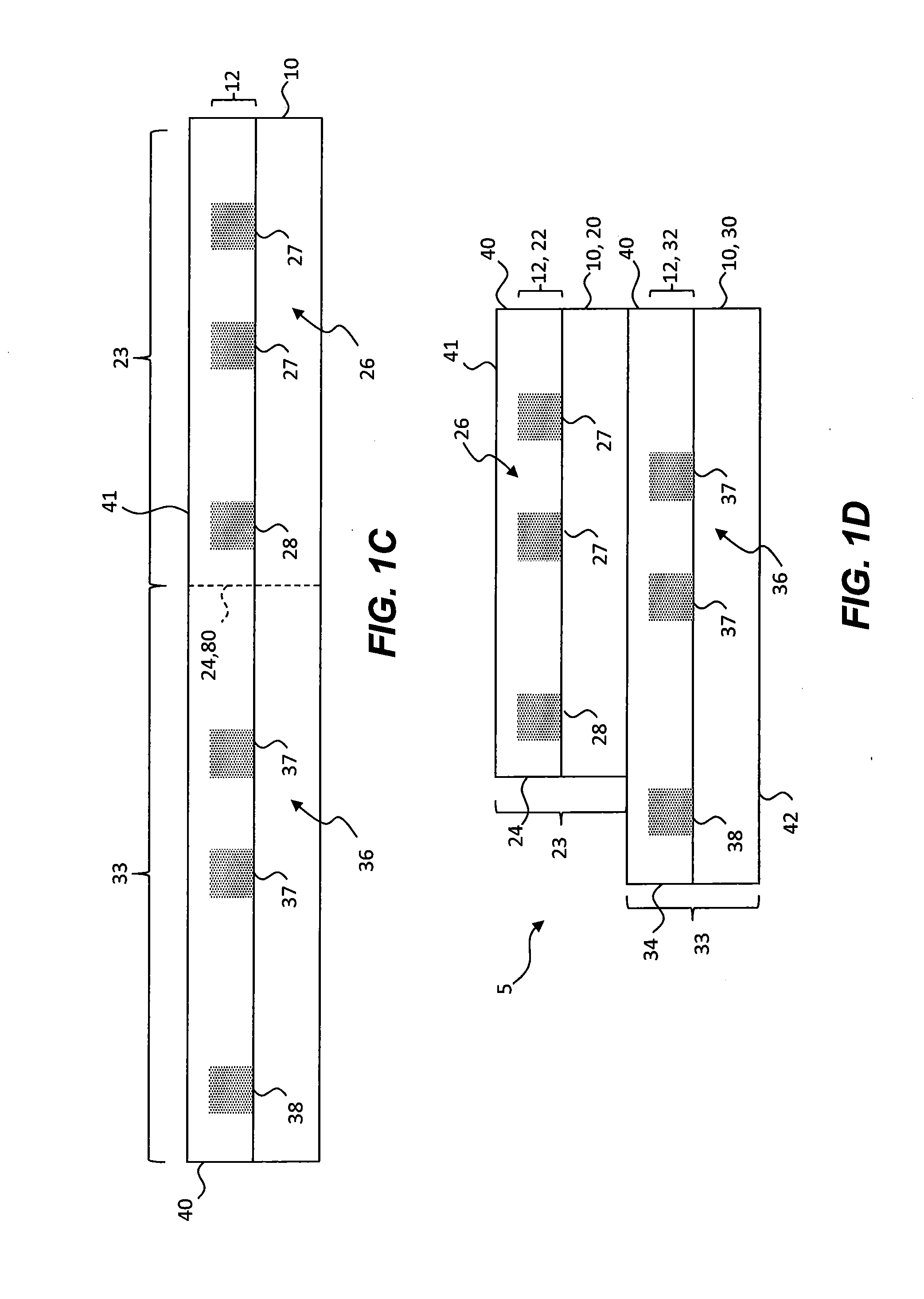 Multi-area micro-wire structure