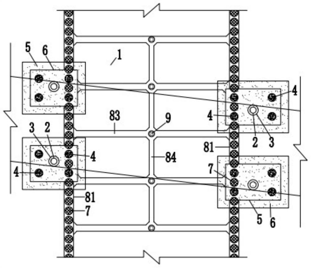 Foundation pit supporting structure serving as corridor underpinning pile foundation and construction method of foundation pit supporting structure