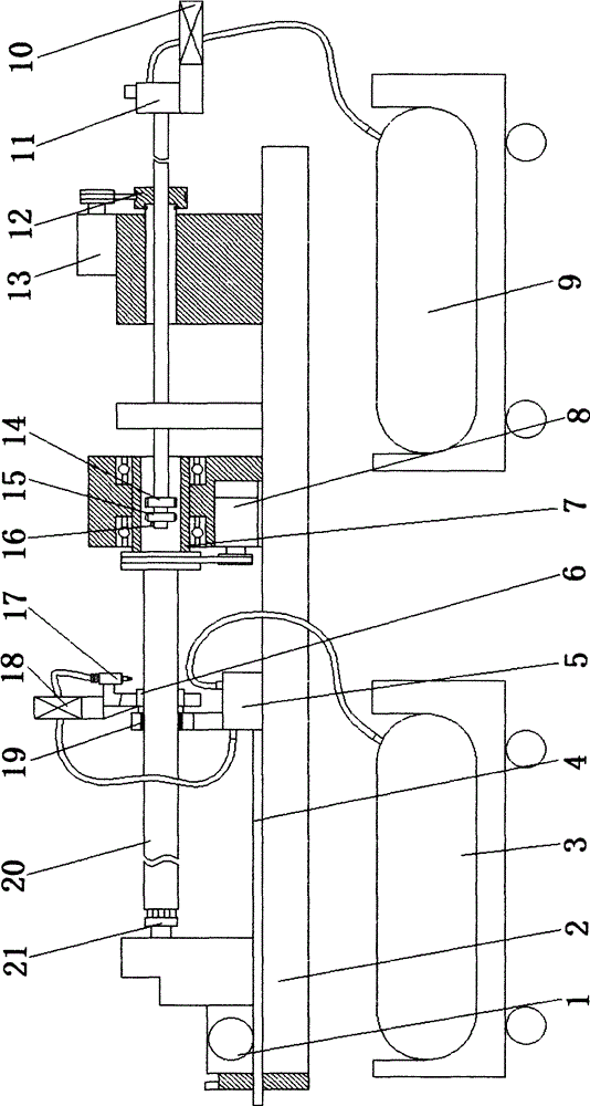 Steel tube rust removal device with automatic paint spraying function