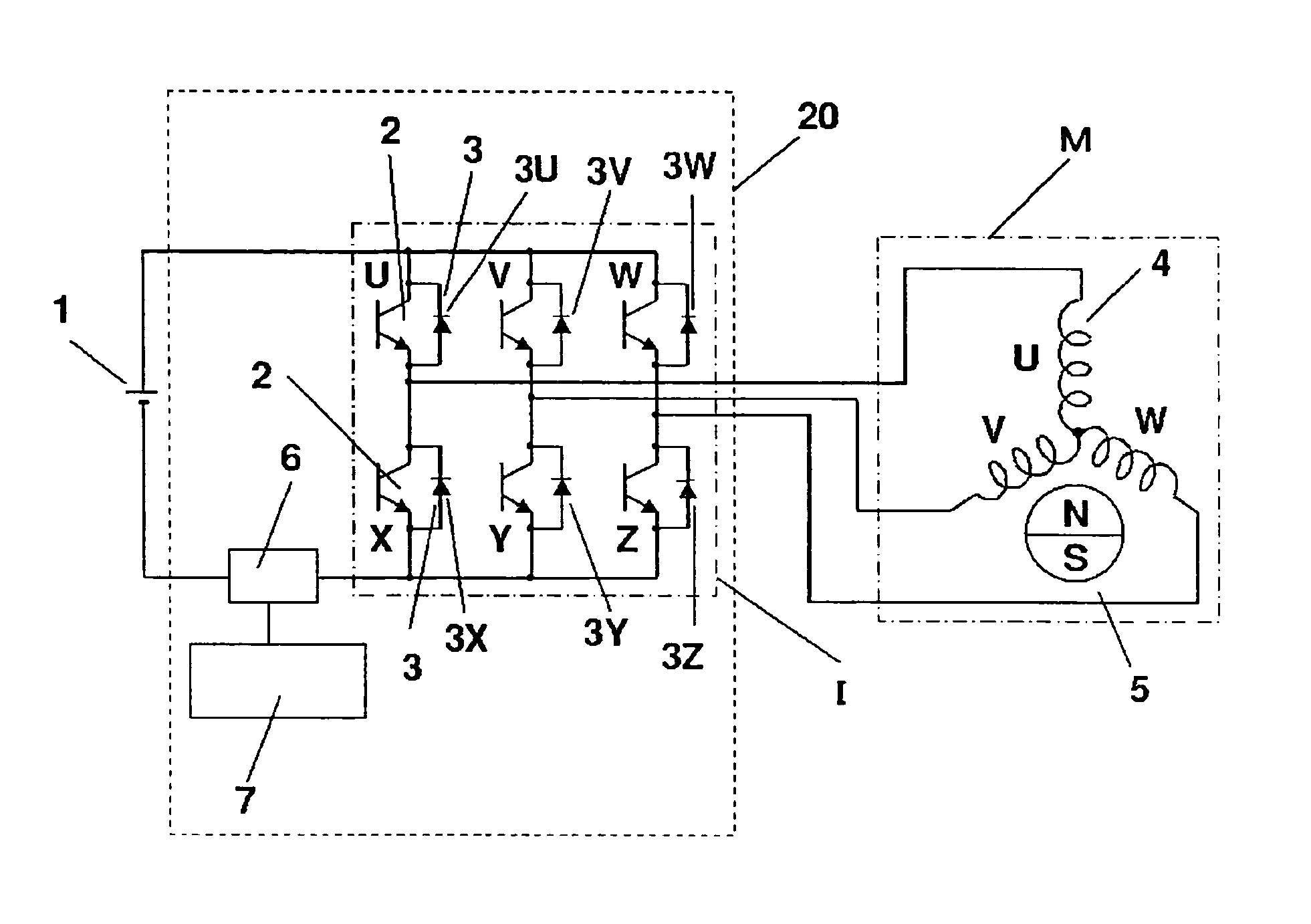 Driver of electric compressor