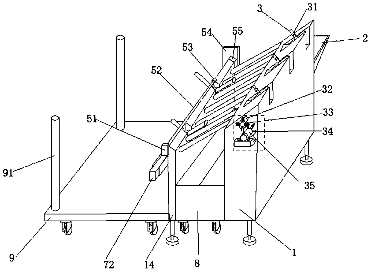 A blanking device for a laser pipe cutting machine