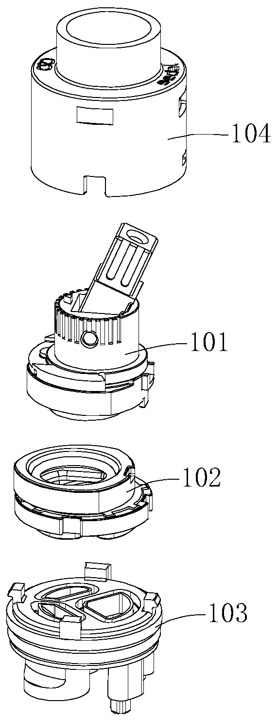 Automatic valve element assembling line