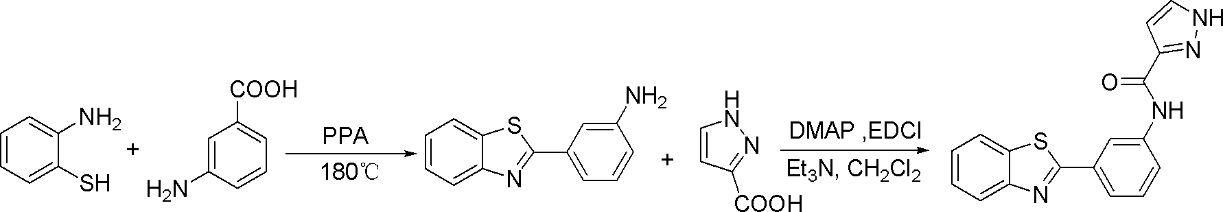 Benzothiazole derivative, preparation method and application thereof