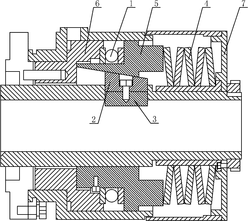 Combined-type hydraulic chuck for tunnel drilling rig