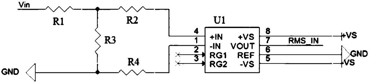 True virtual value measurement method and circuit for random waveform