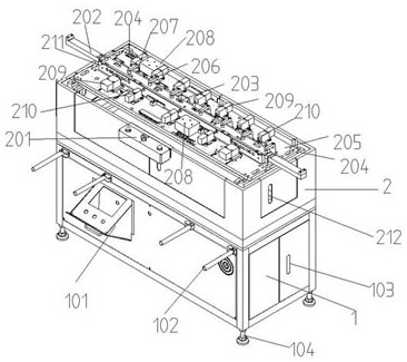 Special multi-hole-site synchronous tapping machine for sill