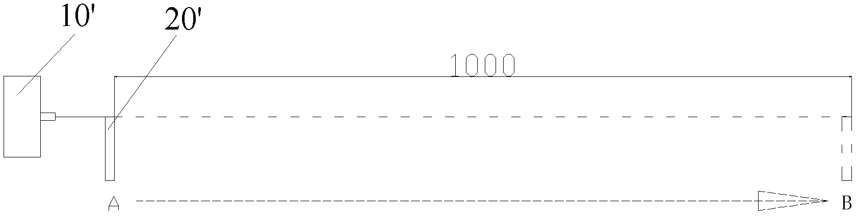 Stay wire displacement measurement device