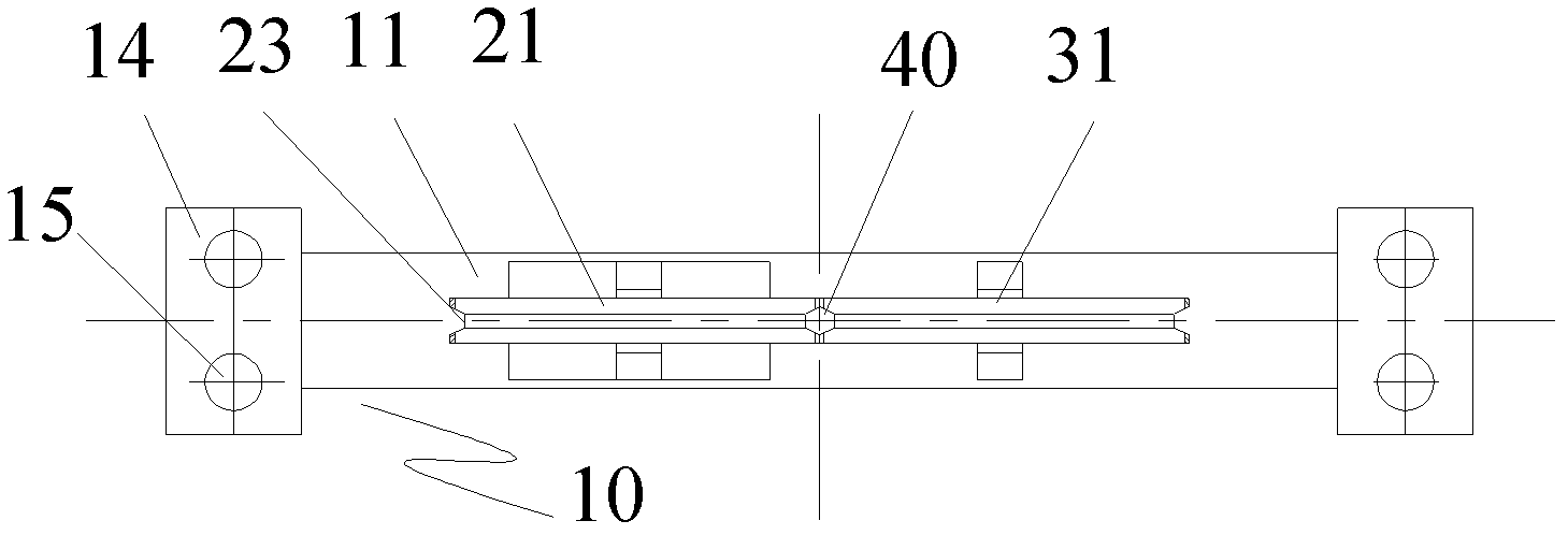 Stay wire displacement measurement device