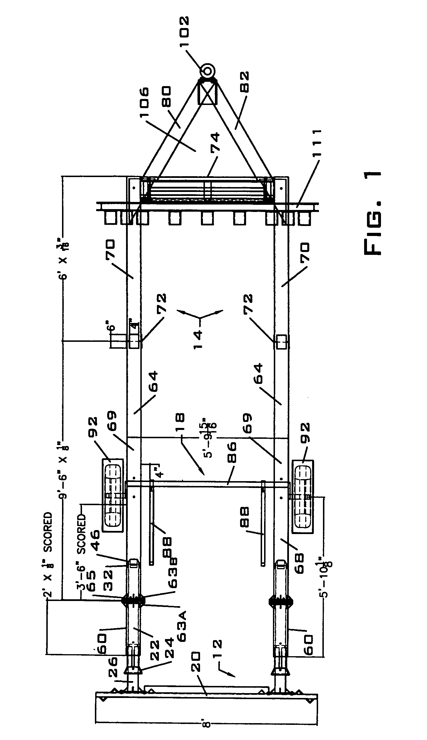 Trailer mounted attenuator with breakaway axle assembly