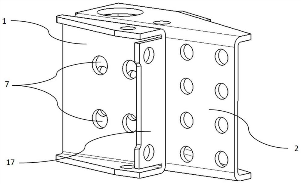 Load fastening structure and power control box using the structure