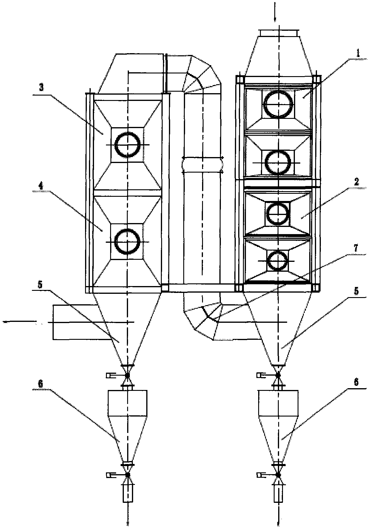 Gas drying type dust removal system of converter