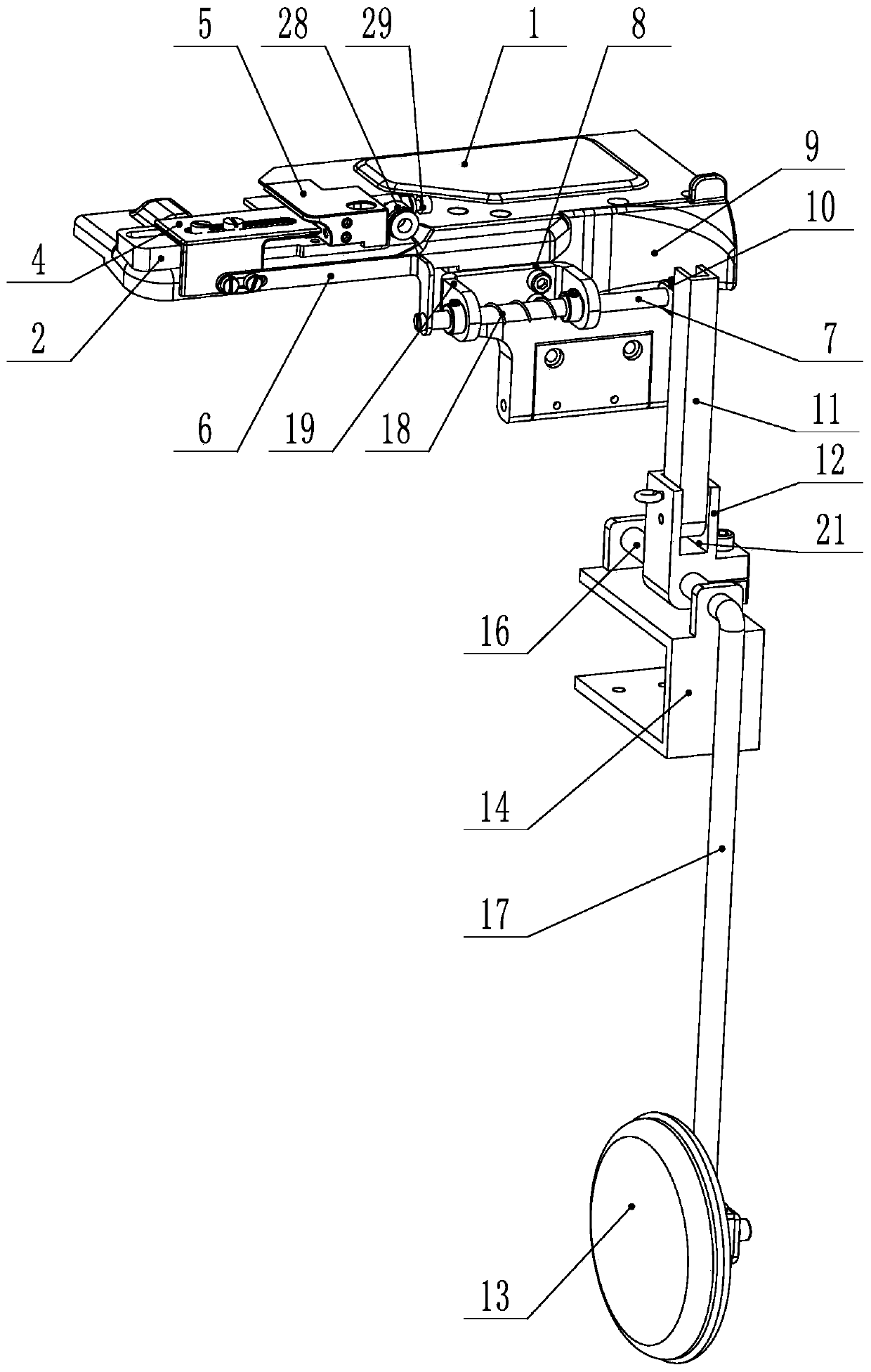 A hem folded edge anti-roll structure