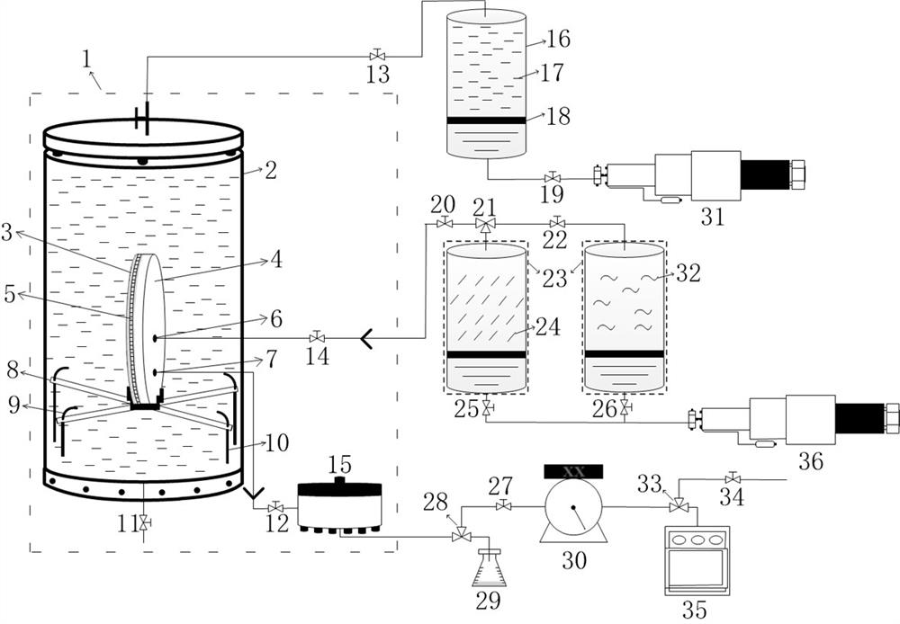 Experimental device and method of application of capillary tube with covering pressure