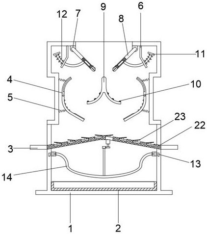 A mining material screening device