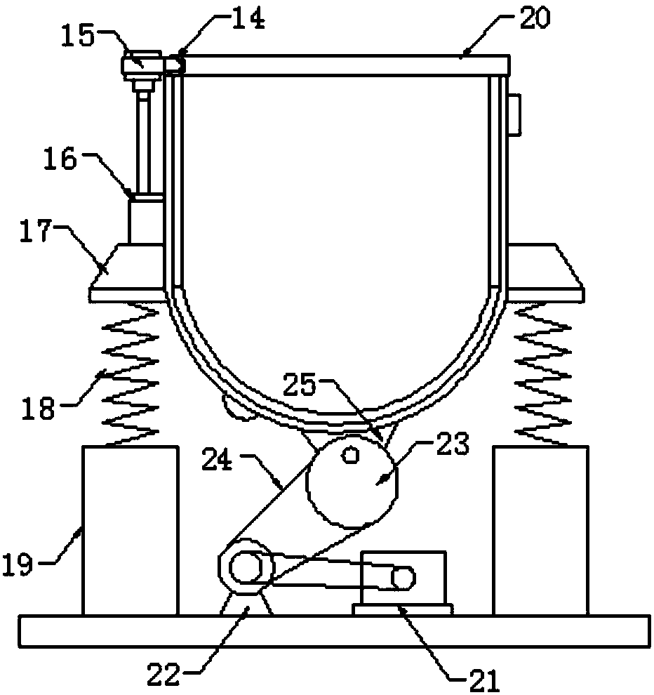 High-efficiency cement stirring device