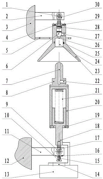 Spring buffer type automatic argon blowing connector