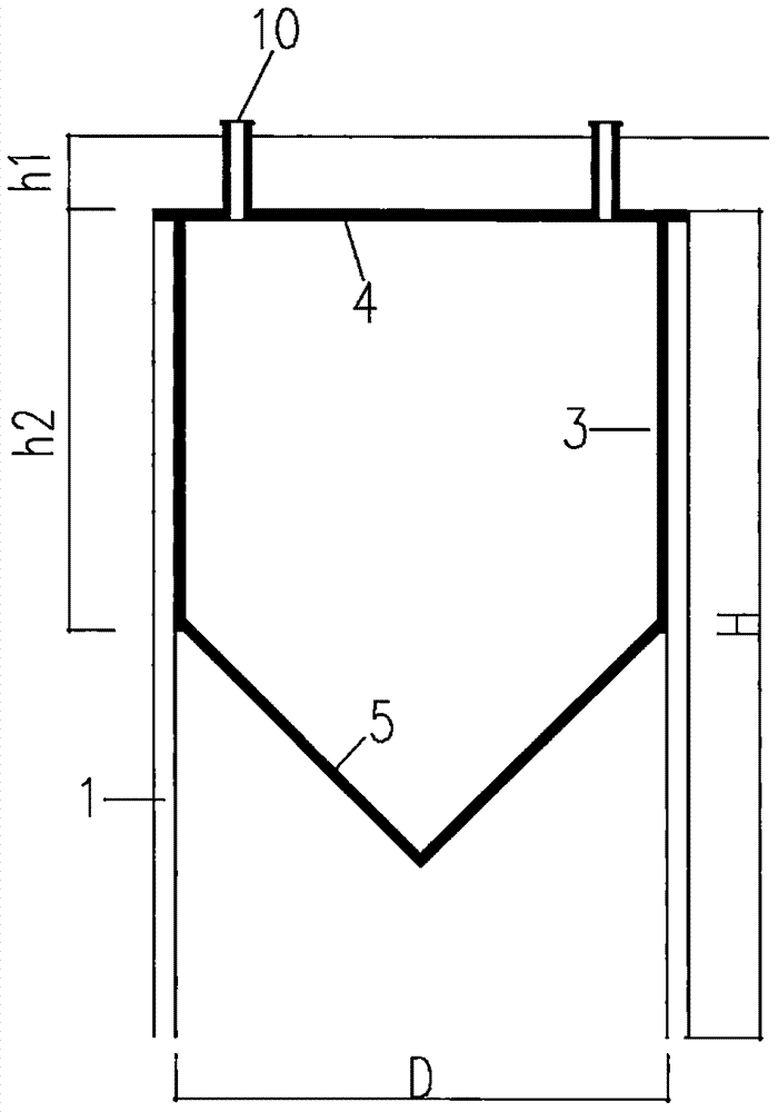 A plastic prefabricated underground granary