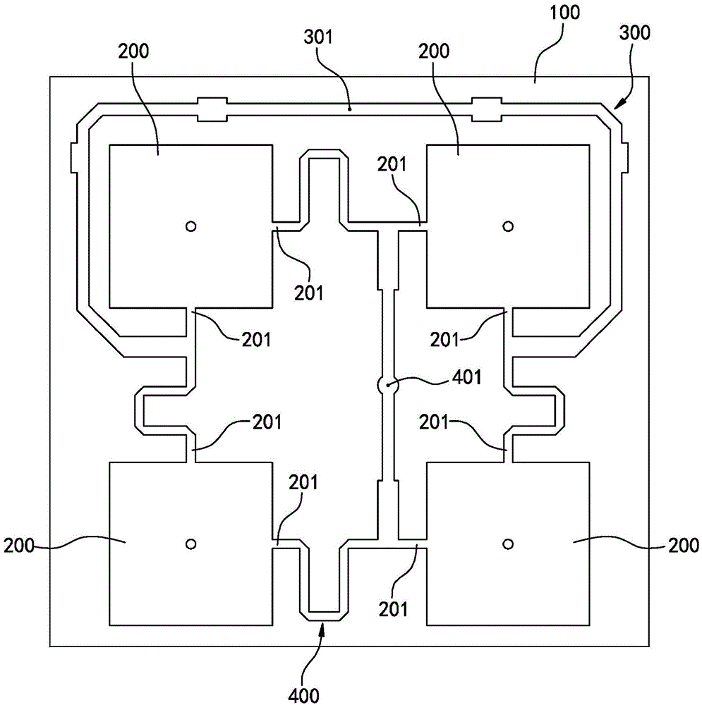 Dual-polarized array antenna gain method and structure thereof