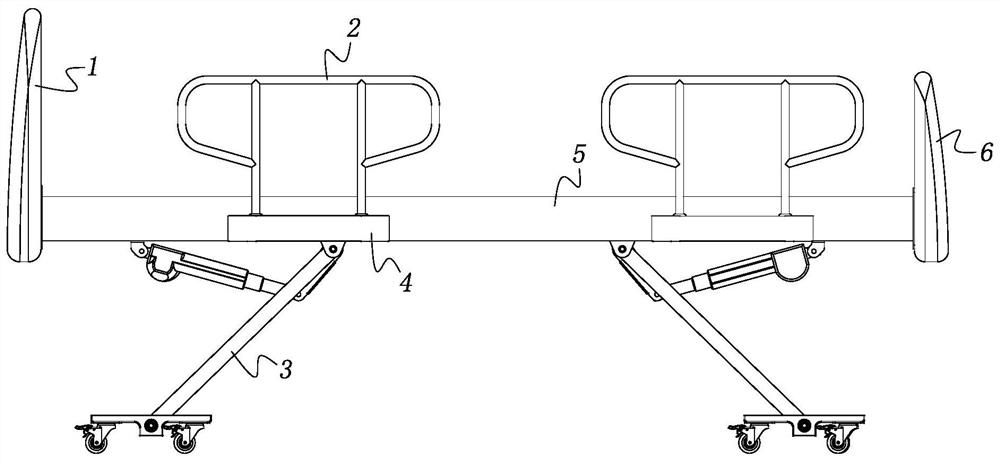 Nursing bed facility with auxiliary turning function