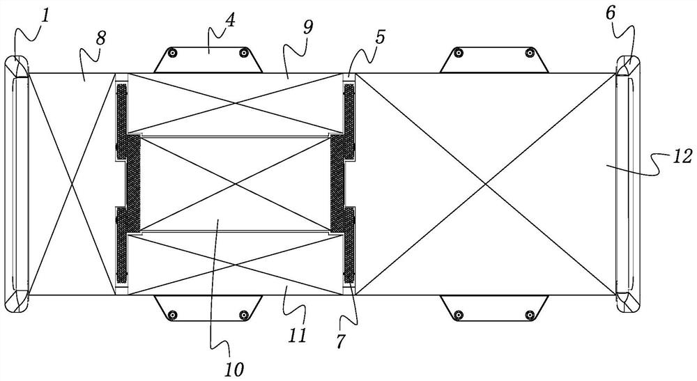 Nursing bed facility with auxiliary turning function