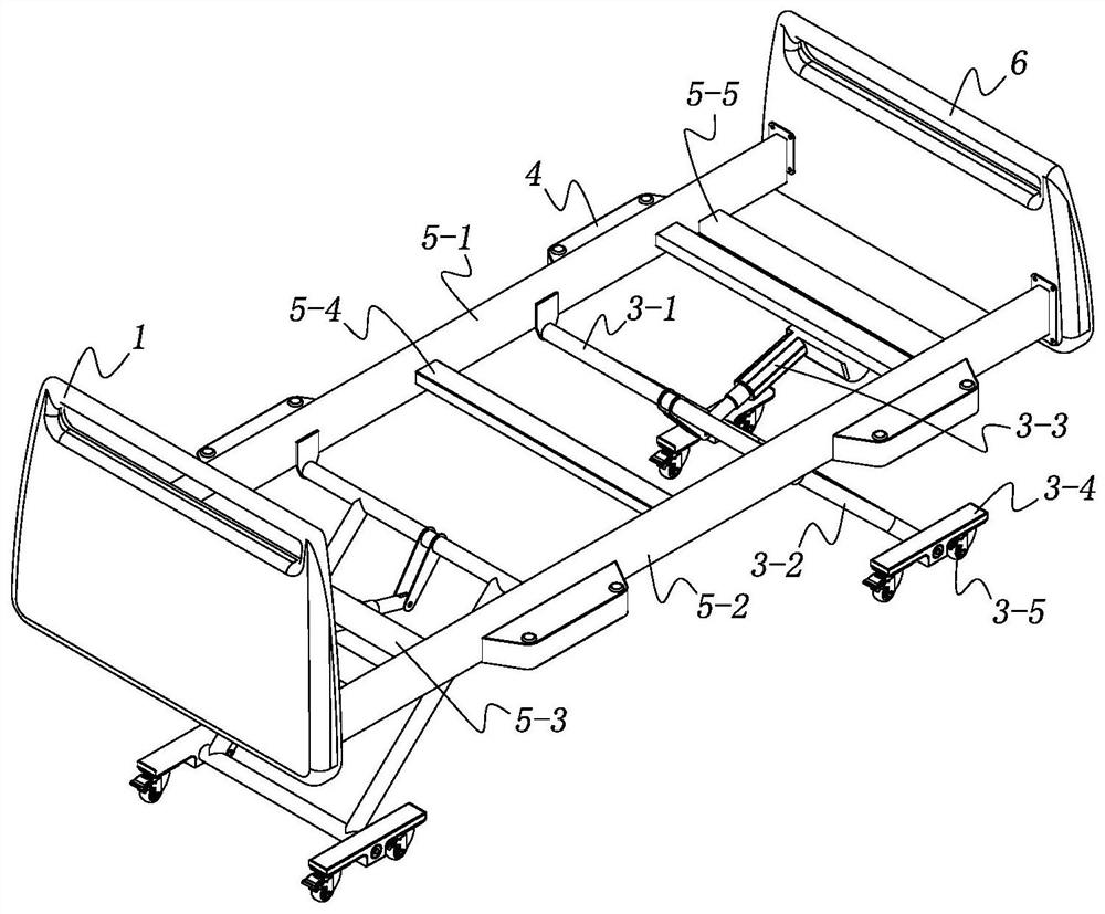 Nursing bed facility with auxiliary turning function