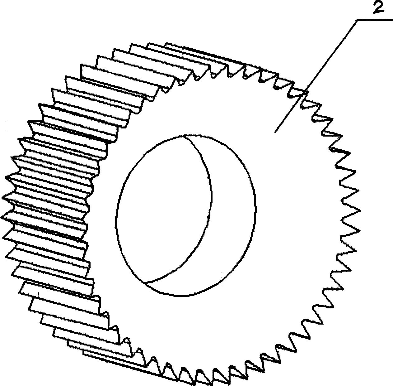 Producing device and its producing method for capillary tissue micro groove of heat pipe inner wall