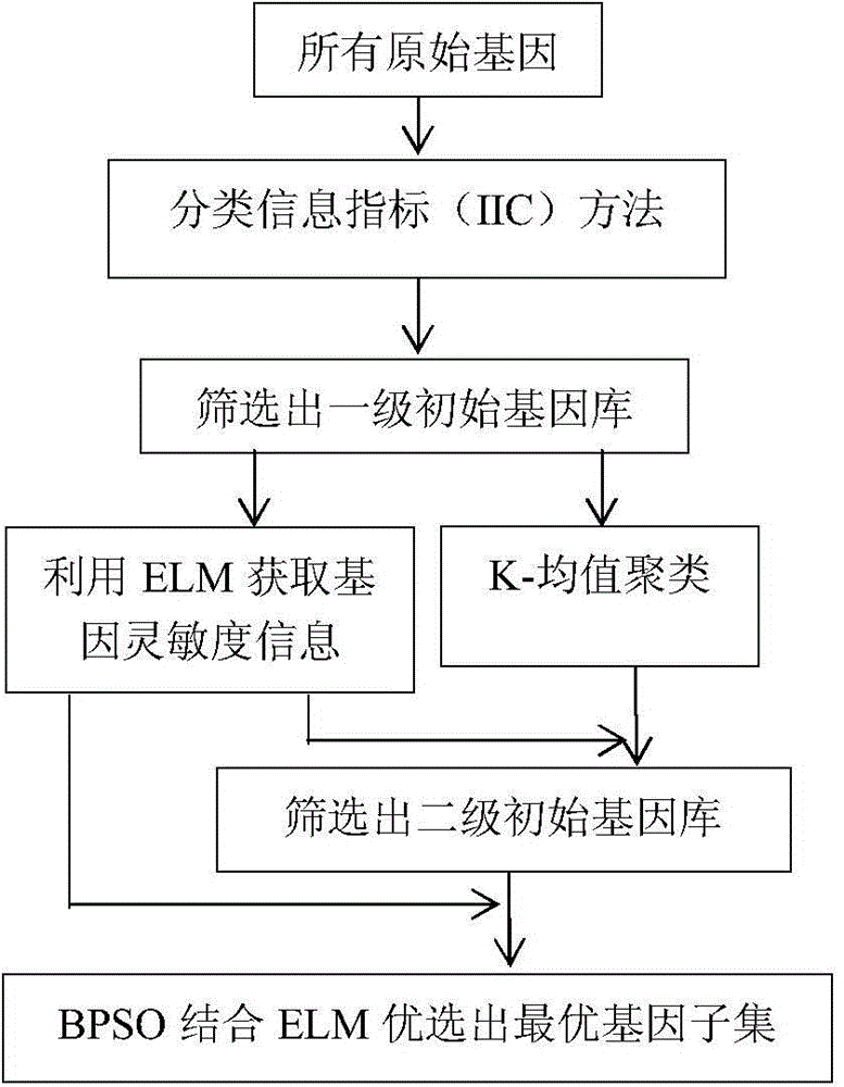 Cancer gene expression profile data identification method based on integration of extreme learning machines