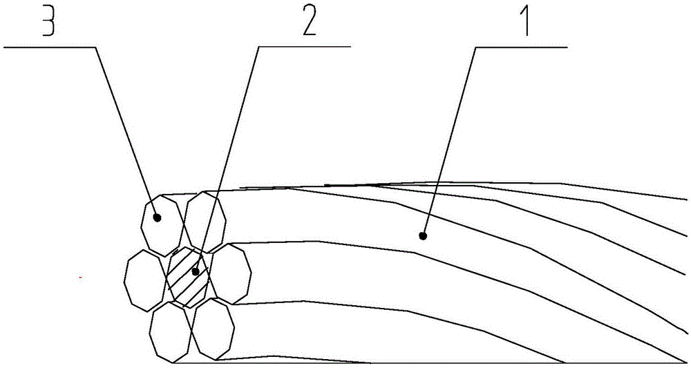 Fiber bragg grating intelligent steel strand and manufacturing method thereof