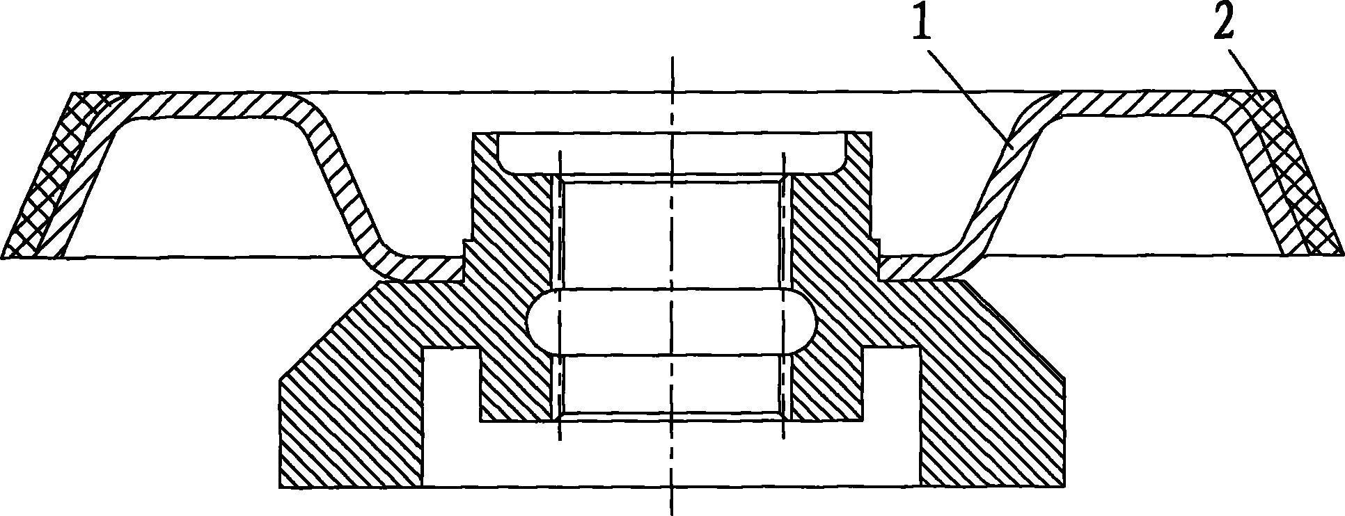 Friction brake disk of double-speed electric-block and preparation method thereof