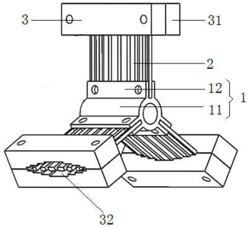 A Nonlinear Energy Well with Segmented Linear Beams Applied to Rotor Systems