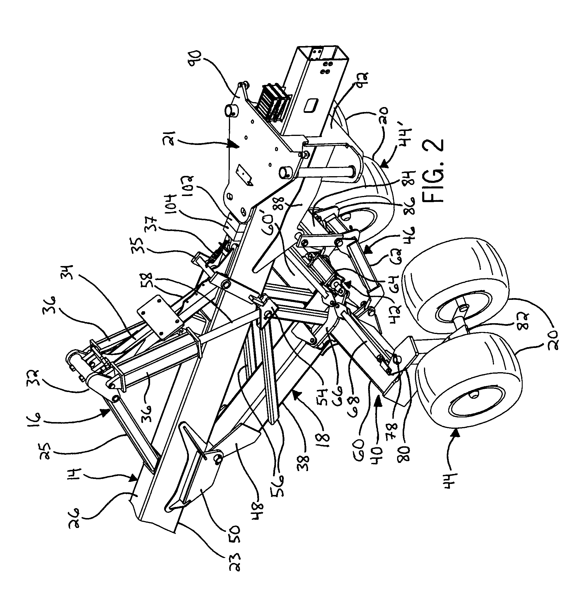 Automatic steering system for an agricultural implement