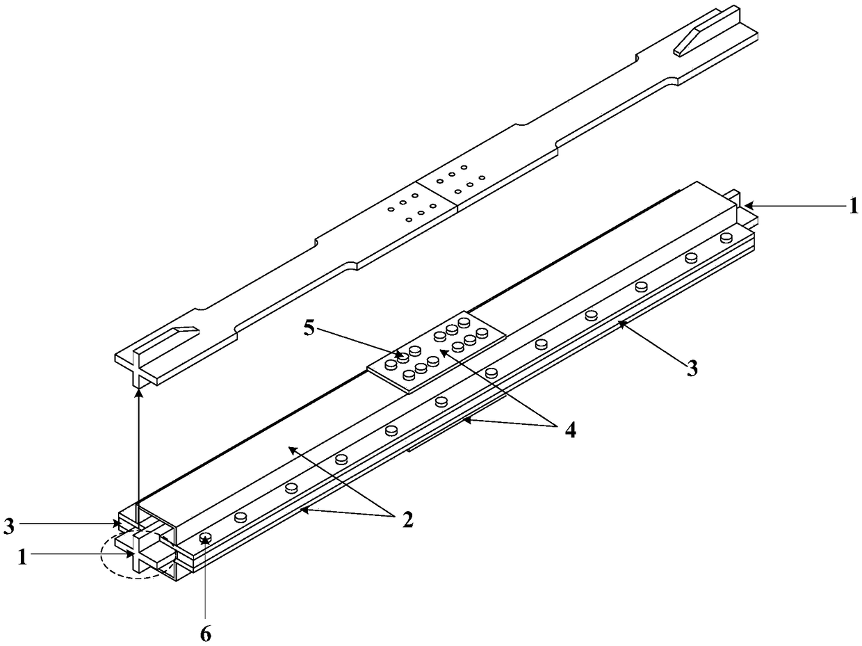 Full-assembly-type buckling-restrained brace with linear inner core capable of being replaced directly