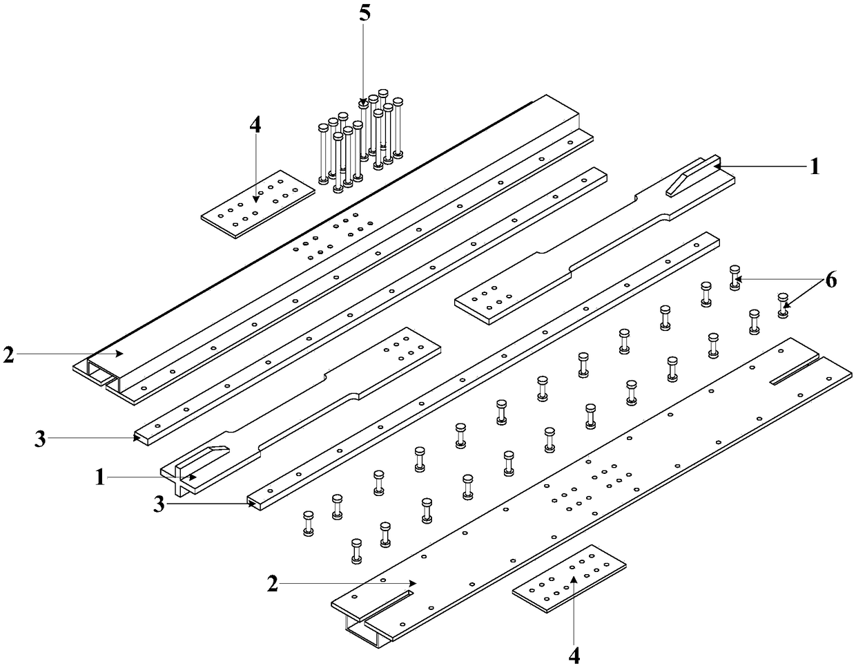 Full-assembly-type buckling-restrained brace with linear inner core capable of being replaced directly