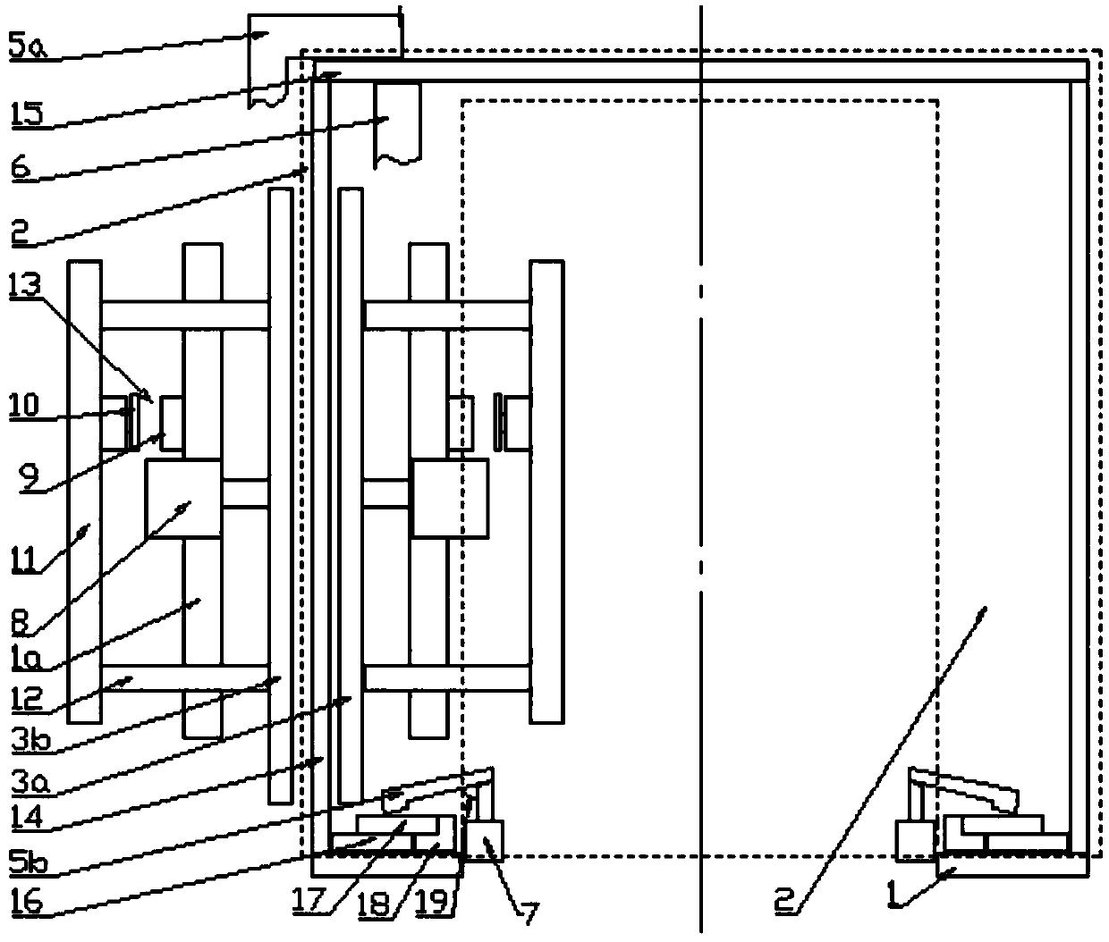 Gun cabinet frame welding robot fixture