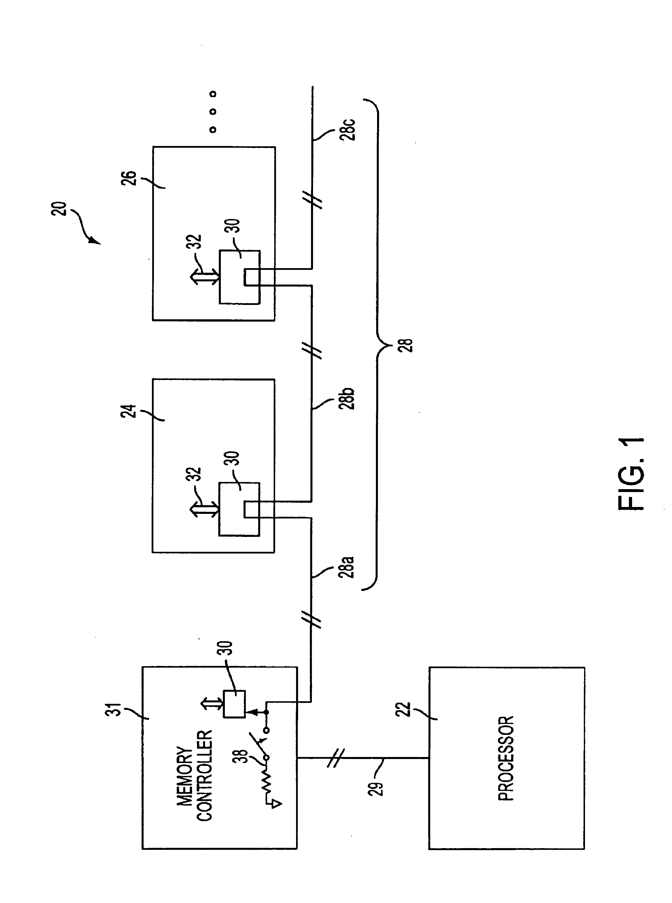 Data transmission circuit for memory subsystem, has switching circuit that selectively connects or disconnects two data bus segments to respectively enable data transmission or I/O circuit connection