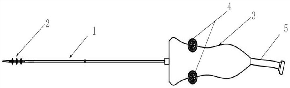 A thrombectomy stent catheter