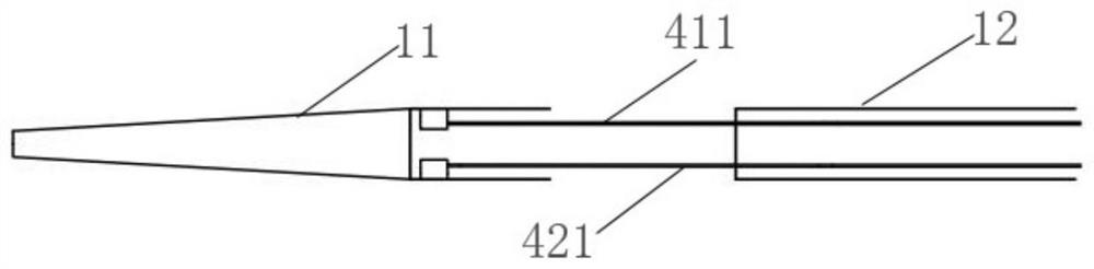 A thrombectomy stent catheter