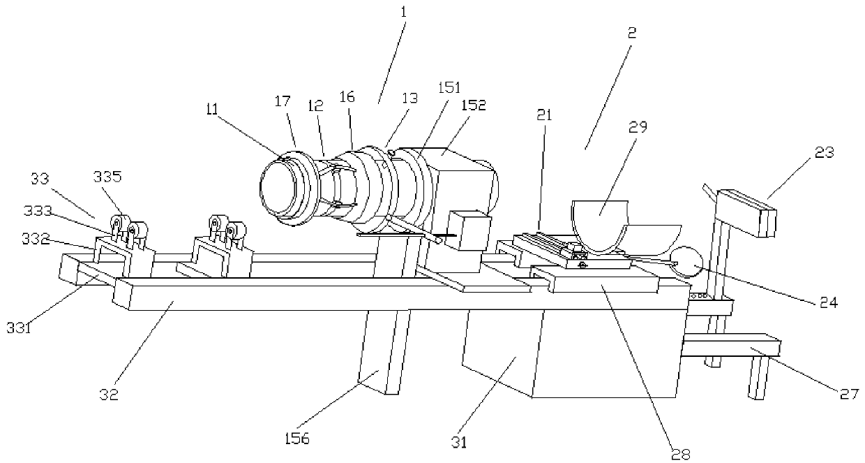 Circular pipe clamping and cutting device