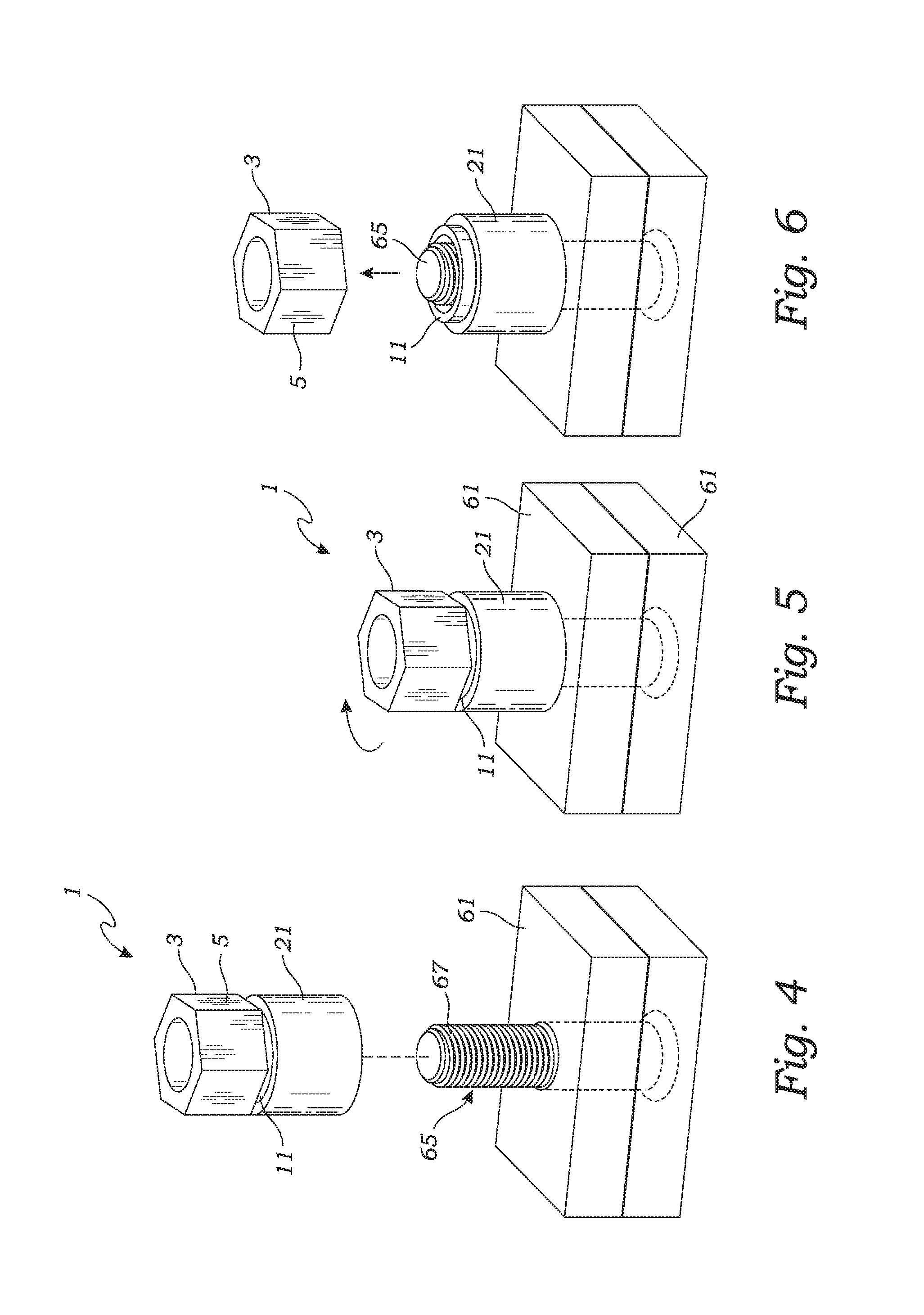 Hybrid composite-metal breakaway nut fastener