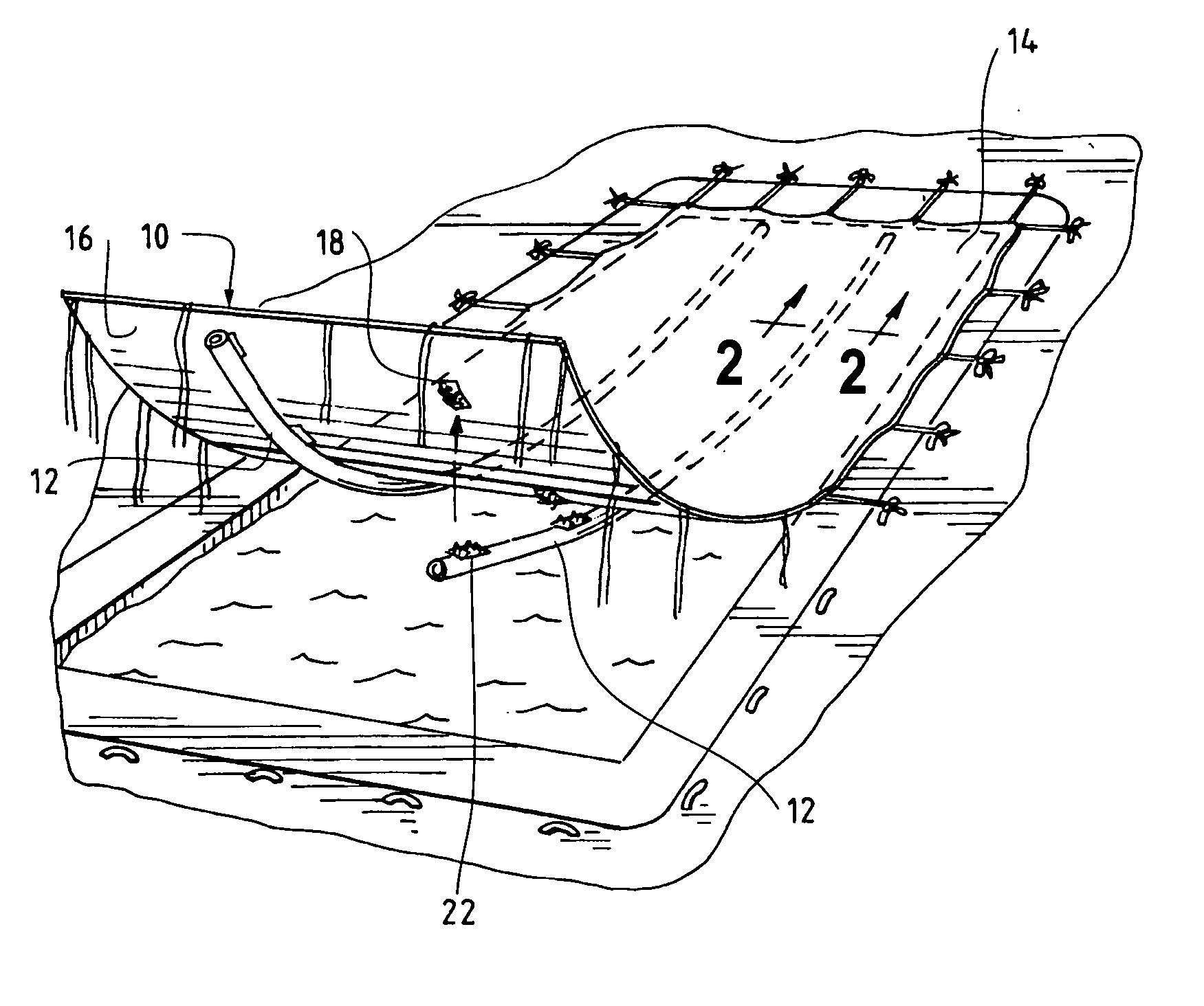 Swimming pool cover assembly