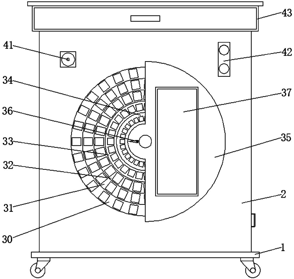 Demonstration device for English word teaching