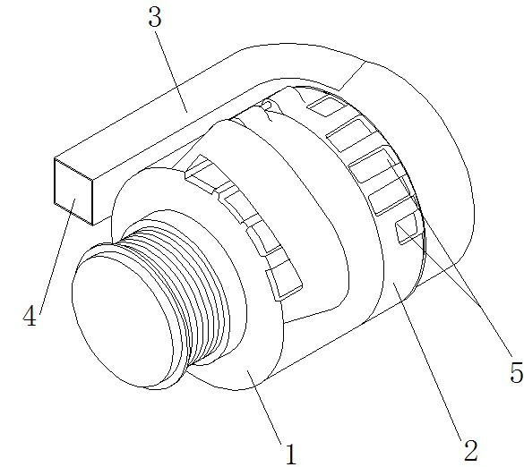 Generator with vent pipe