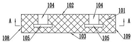 Inverted T-shaped blind hole ceramic dielectric filter and special die thereof