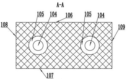 Inverted T-shaped blind hole ceramic dielectric filter and special die thereof