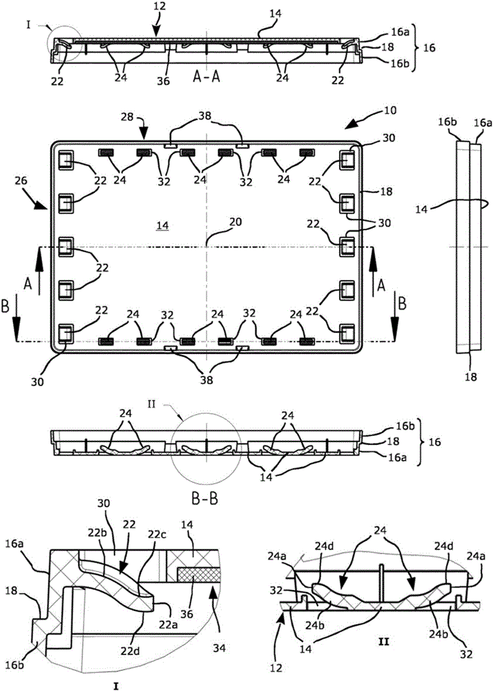 Covering device, in particular lid, for covering reaction vessels