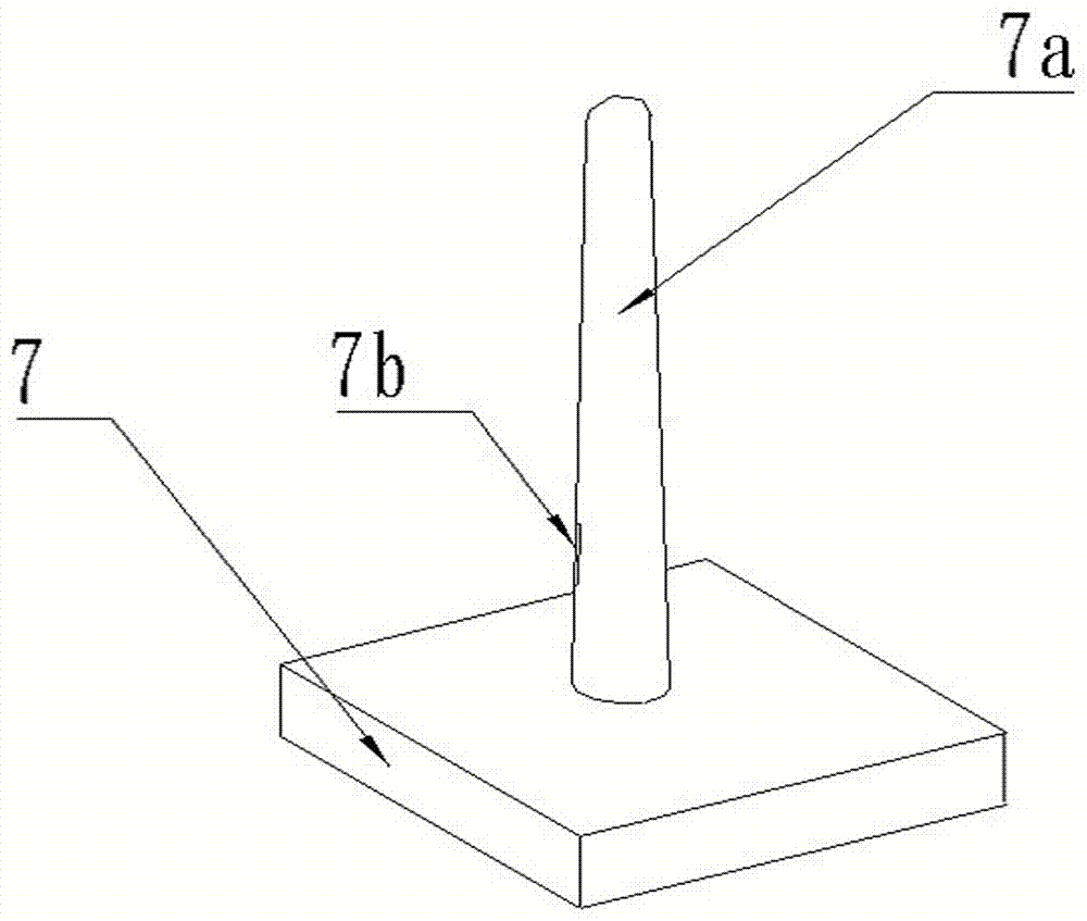 Inner diameter detection device of the fixed tapered hole in the center of textile spinning frame