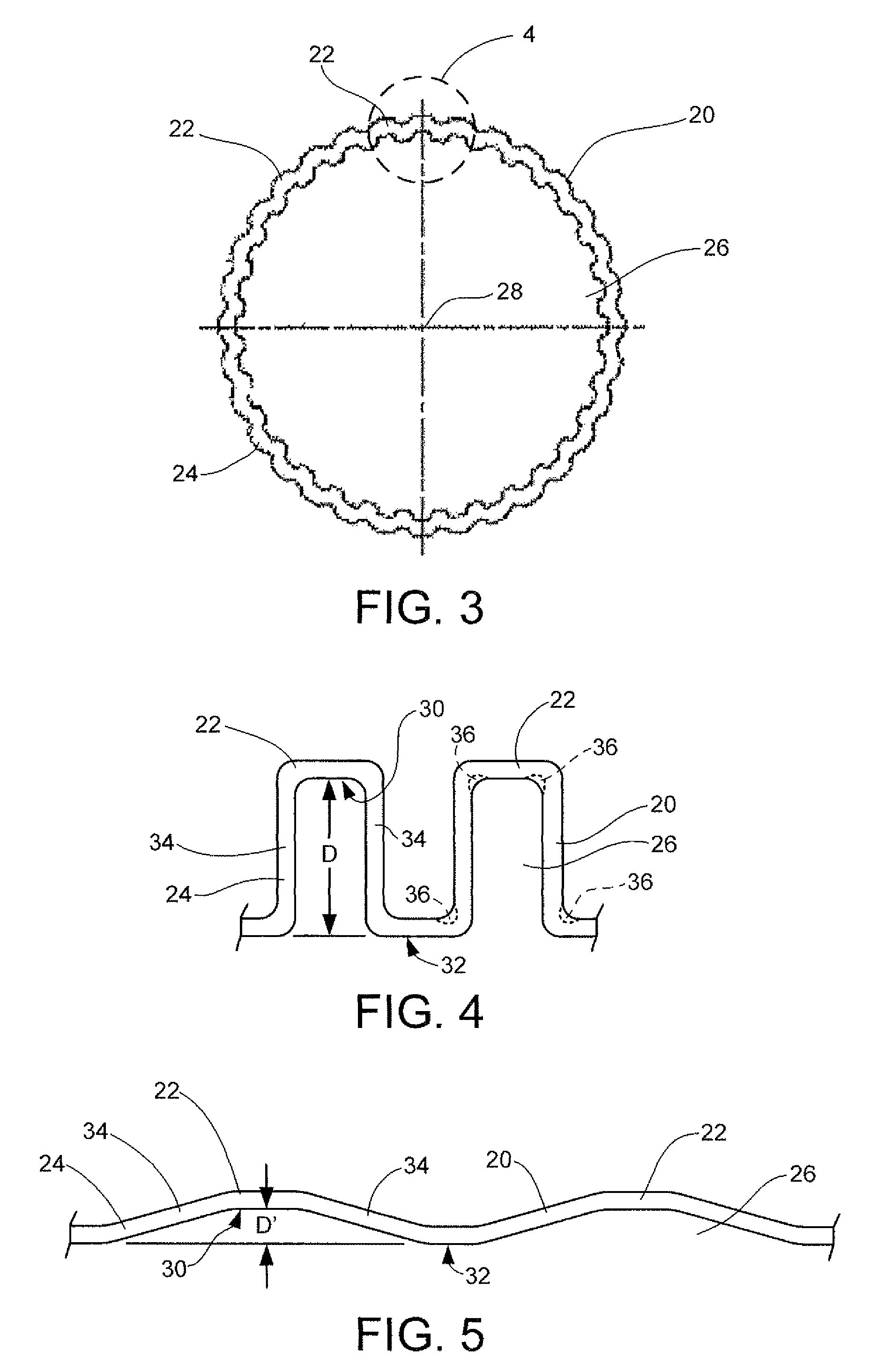 Corrugated inflatable penile prosthesis cylinder