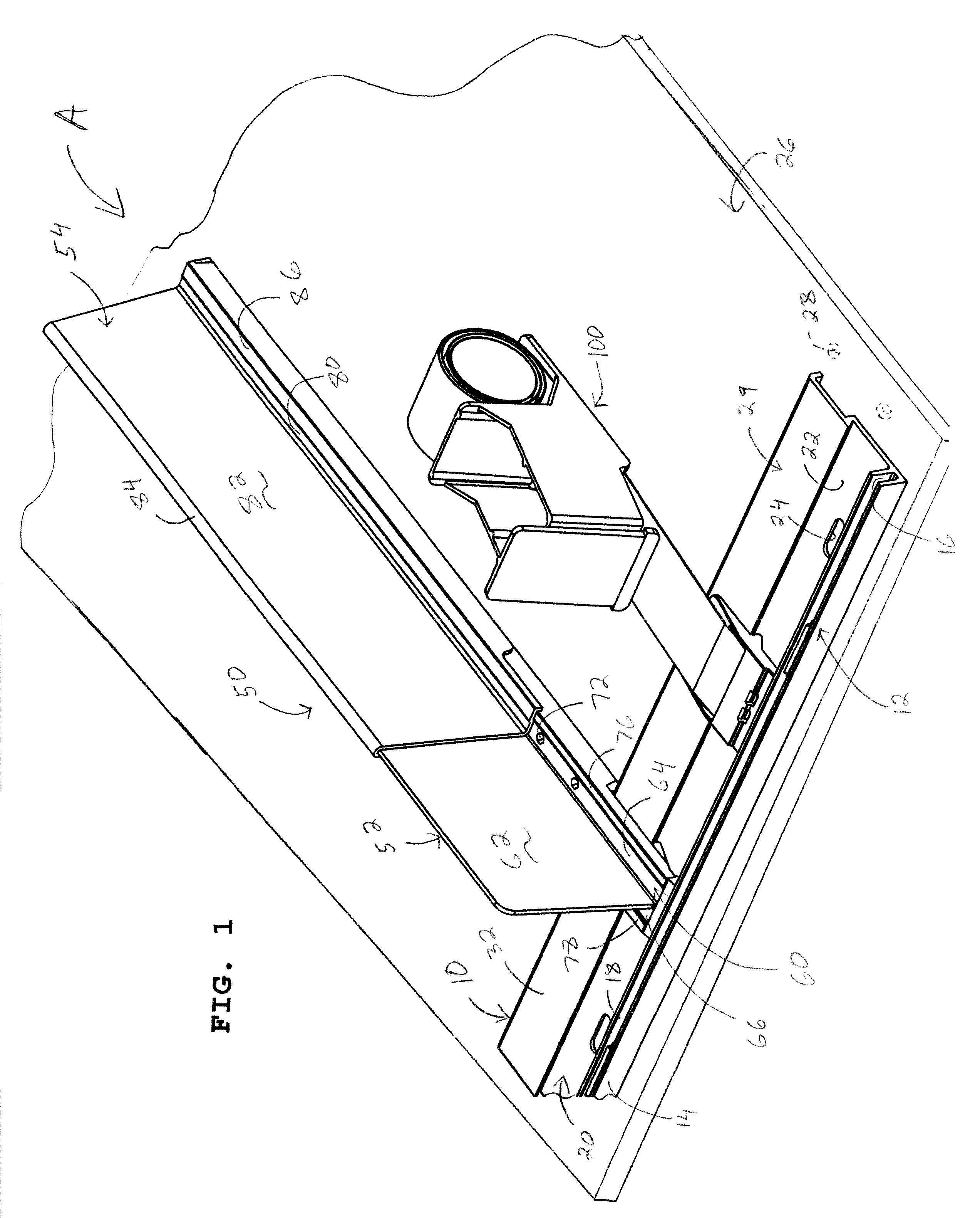 Adjustable depth merchandising apparatus