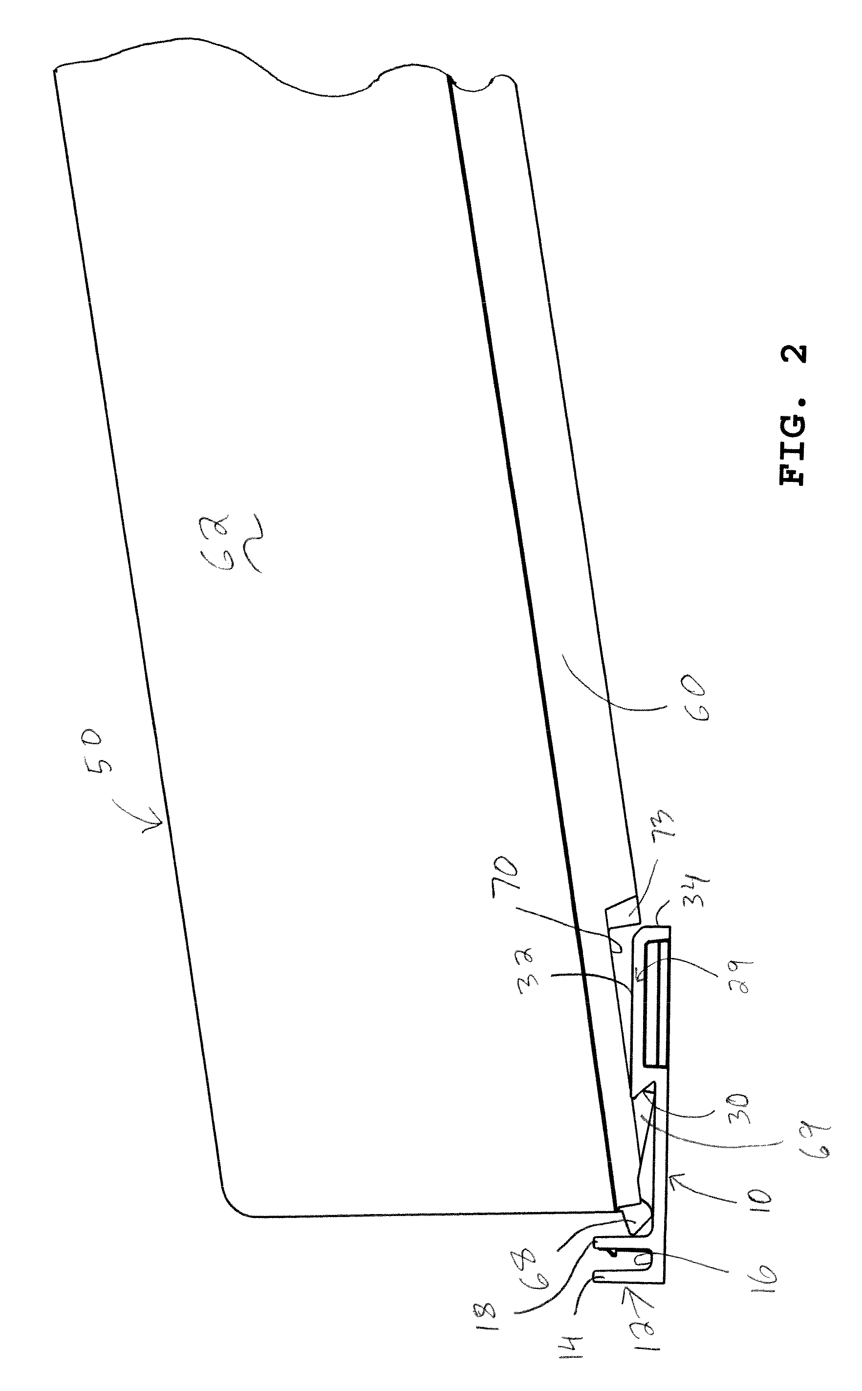 Adjustable depth merchandising apparatus